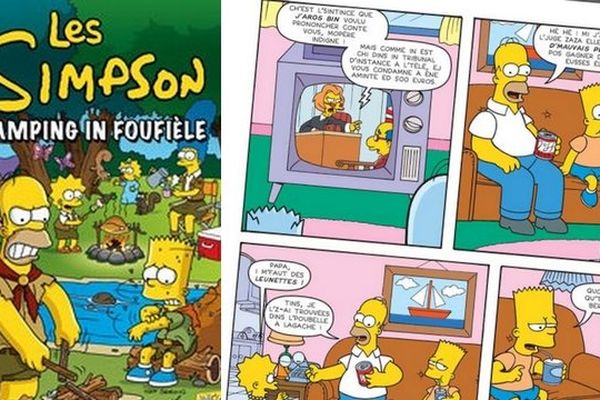 Le titre de l'album s'appelle "Les Simpson-Camping in Foufièle"