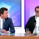 Le candidat du RN Anthony Zeller (à gauche sur la photo) et le député sortant MoDem Richard Ramos (à dr.) lors du débat sur le plateau de France 3 ce 19 juin.