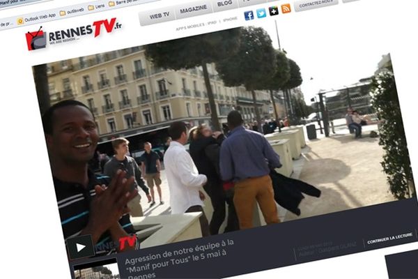 Le site RennesTV et la vidéo de l'agression