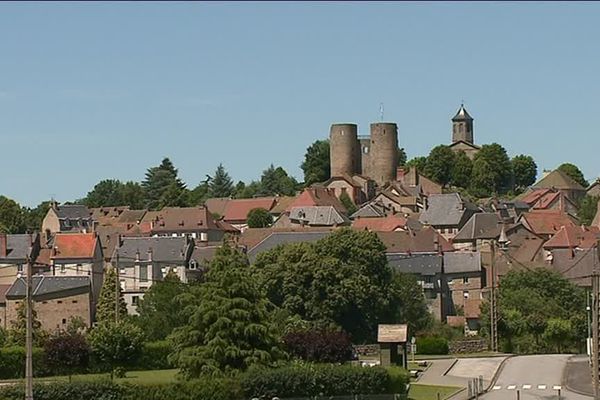 Le village de Crocq en Creuse