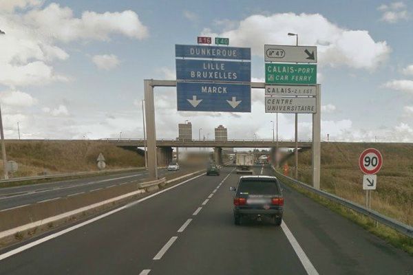 L'automobiliste a été interpellé à hauteur de Calais sur l'A16.