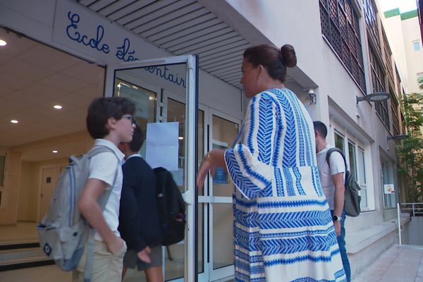 Image d'illustration - Monte-Carlo (Monaco) : rentrée scolaire à l'école élémentaire.