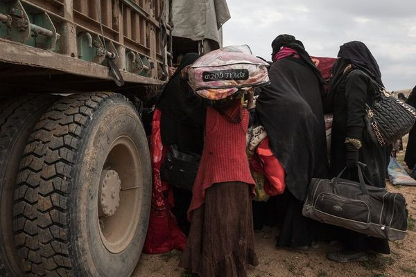 Femmes et enfants de djihadistes en Syrie, photo d'illustration