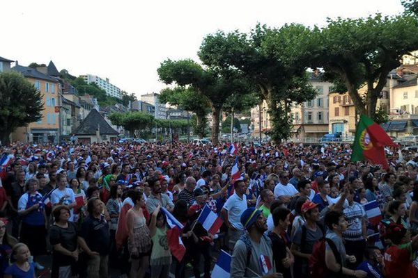 De nombreux supporters dans la fan zone de Tulle pour la finale de l'Euro 2016 