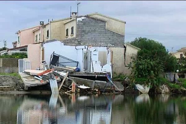 ARCHIVES - Haute-Corse, à Folelli, une maison a été entièrement dévastée par la tempête du 1er et 2 octobre 2015