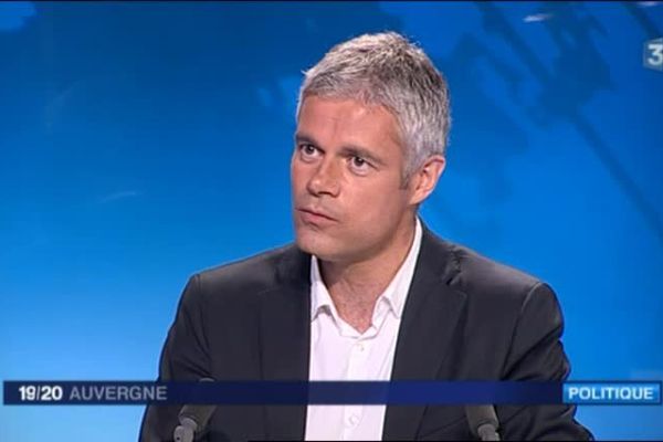 Laurent Wauquiez, tête de liste Les Républicains aux élections régionales en Auvergne-Rhône-Alpes en décembre 2015.