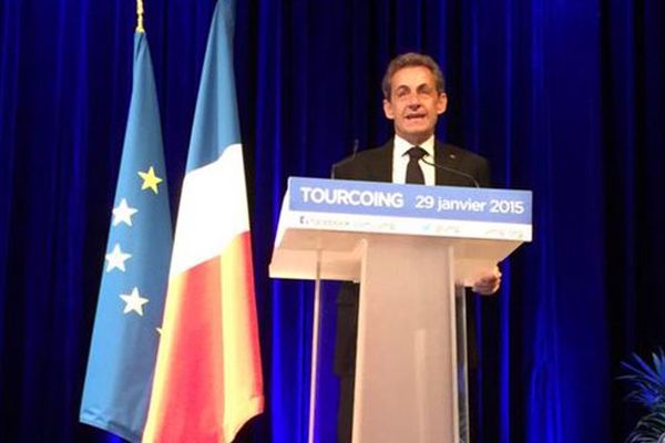 Nicolas Sarkozy à Tourcoing. 