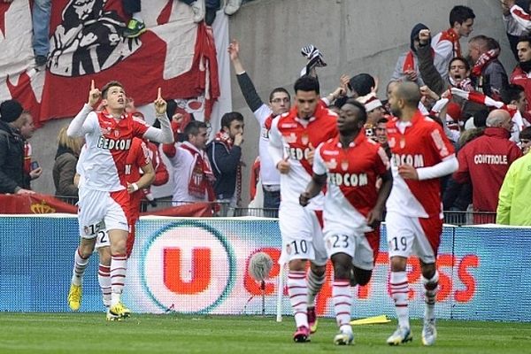 Les joueurs de l'AS Monaco, le 30 mars 2013