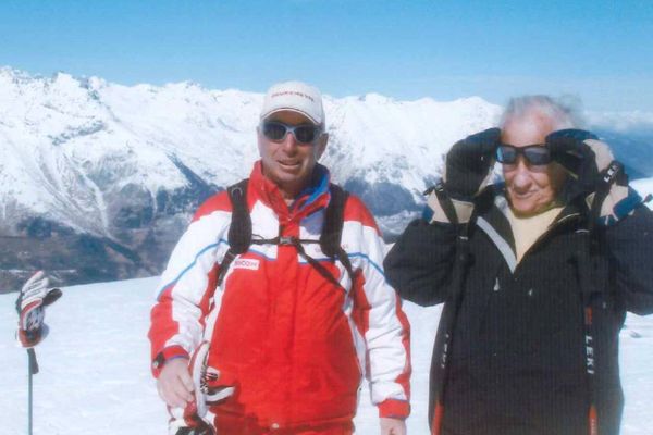 Jean d'Ormesson skiait toujours en compagnie de Marcel Usannaz moniteur à Courchevel