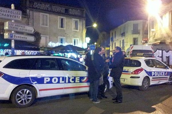 Montpellier - opération de police dans les quartiers de Figuerolles et du Plan Cabanes - 20 février 2014.