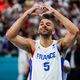 Nicolas Batum à l'issue de la demi-finales des Jeux olympiques de Paris remportée face à l'Allemagne.