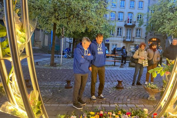 Hommage à Marie et Mathias à Metz (Moselle), samedi 16 novembre.