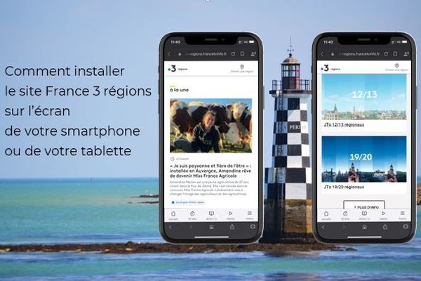 Ajouter les sites france 3 régions sur l'écran de votre smartphone