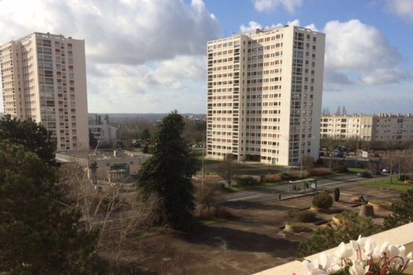 Le quartier des Couronneries à Poitiers (février 2017).