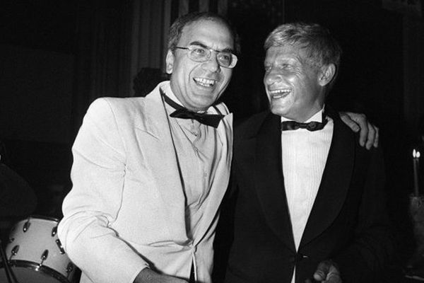 André Halimi, à gauche, et Lionel Chouchan, à droite, ont créé le festival de Deauville en 1975 (Photo prise en 1983)