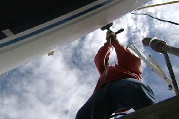 Restauration de bateau à Port Camargue