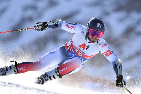 Mathieu Faivre le 28 octobre à Soelden dans le Tirol