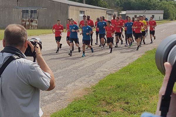 Reprise de l'entraînement à l'AS Nancy Lorraine mardi 18 juin 2019.