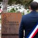 La stèle au jardin Beaurivage lors de la journée nationale à la mémoire des victimes des crimes racistes et antisémites de l'Etat français et d'hommage aux justes de France en juillet dernier.