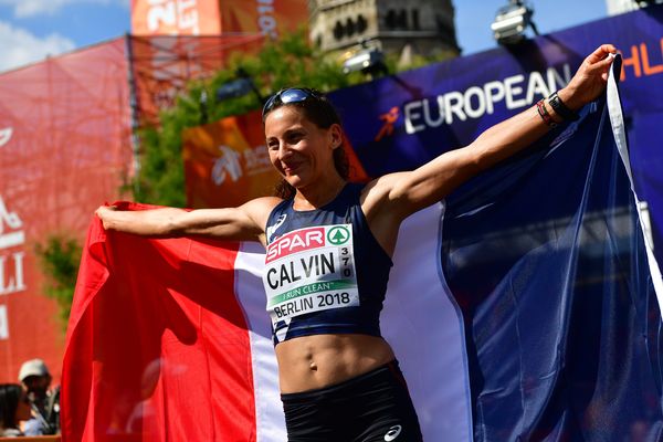 Clémence Calvin le 12 août 2018 au Marathon de Berlin