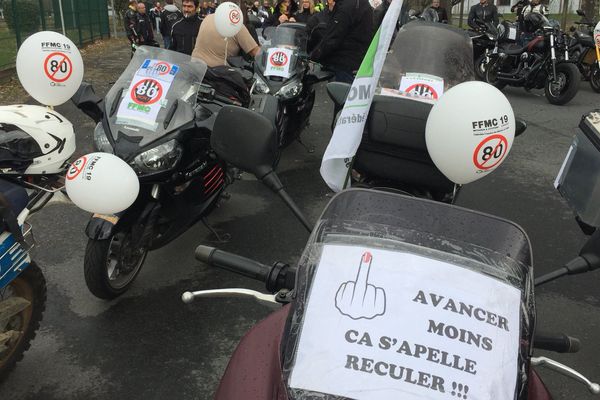 300 motards réunis à Brive ce samedi 10 mars. 