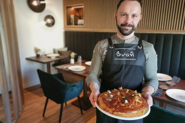 Romain Le Cordroch, Chef et propriétaire du restaurant Bvañ et sa galette des rois au chanvre