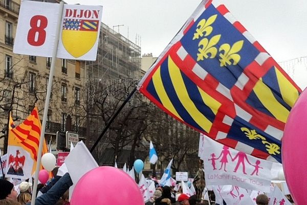  7 000 Bourguignons sont montés à Paris selon les responsables de la Manif pour tous en Bourgogne