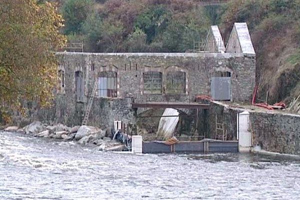 Le chantier de la future centrale hydro-électrique sur la Vienne à Condat-sur-Vienne (87)