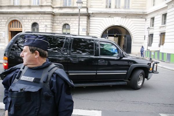 Le convoi de Salah Abdeslam entre Fleury-Mérogis et le palais de justice de Paris (en mai 2016).