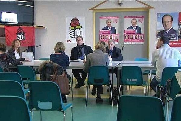 Des militants socialistes réunis à Guéret en Creuse.