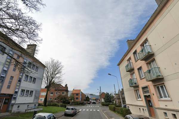 La rue du Docteur Baude à Arras, dans laquelle a eu lieu le meurtre de la femme de 58 ans.