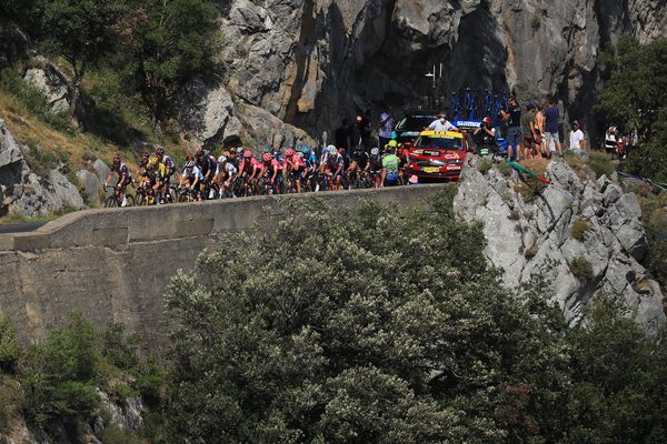 Jour de repos à Carcassonne pour les coureurs du Tour de France.