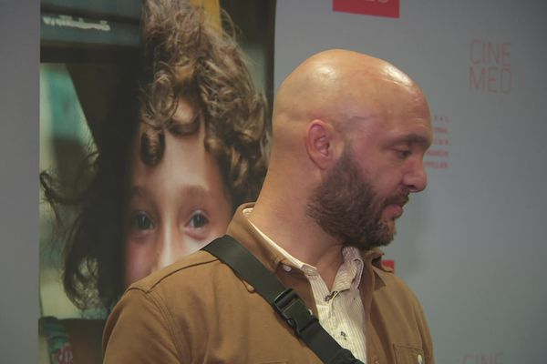 Le réalisateur Jean-Baptiste Durand au Festival Cinemed 2023, à Montpellier.