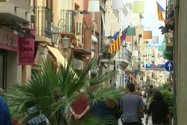 Les rues de Badalone, dans la banlieue de Barcelone.