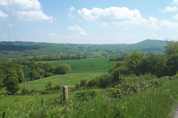 Le vert pays des Combrailles, vu de Charbonnières-les-Vieilles (Puy-de-Dôme).