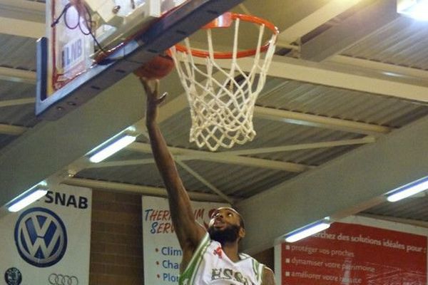 Un joueur de l'ESSM lors du quart de finale de coupe de France.