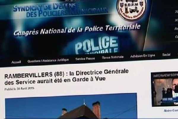 Capture d'écran du site du Syndicat de Défense des Policiers Municipaux.