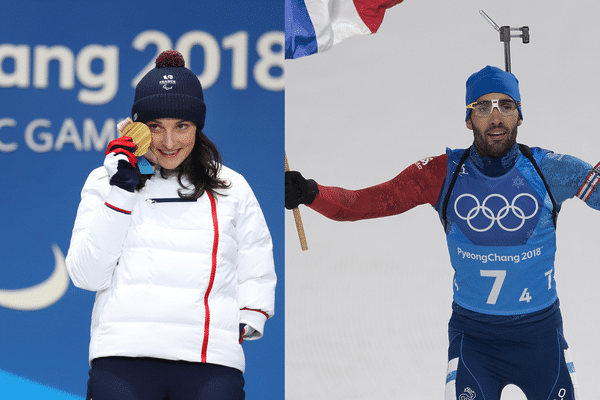 Marie Bochet et Martin Fourcade ont brillé aux jeux de Pyeongchang 2018 en ski et en biathlon