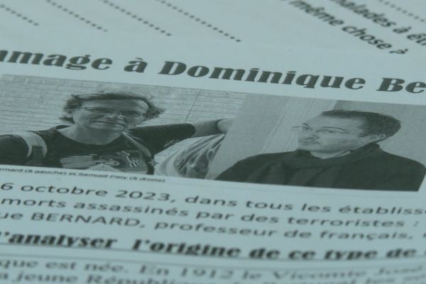 Un hommage national a été rendu à Dominique Bernard et Samuel Paty, les deux enseignants qui avaient été assassinés par des terroristes islamistes.