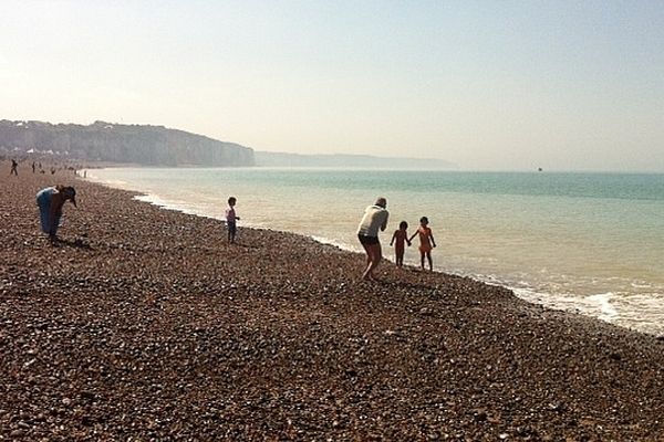 La plage de Dieppe.