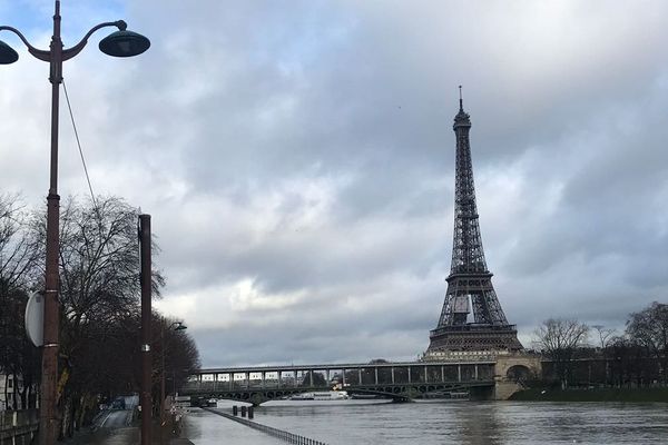 La Seine, à Paris, le 22 janvier 2018.