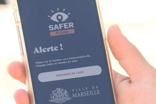 L'application a été testée sur une plage de Marseille cet été.