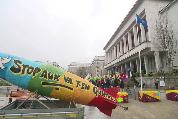 Manifestation pour la paix à Brest