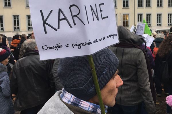 Un cortège de manifestants a traversé Grenoble pour dénoncer les violences faites aux femmes.