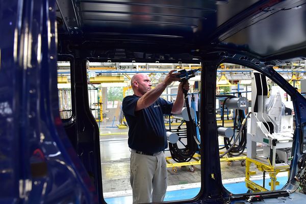 Le PDG du groupe était en visite à l'usine ce mardi.