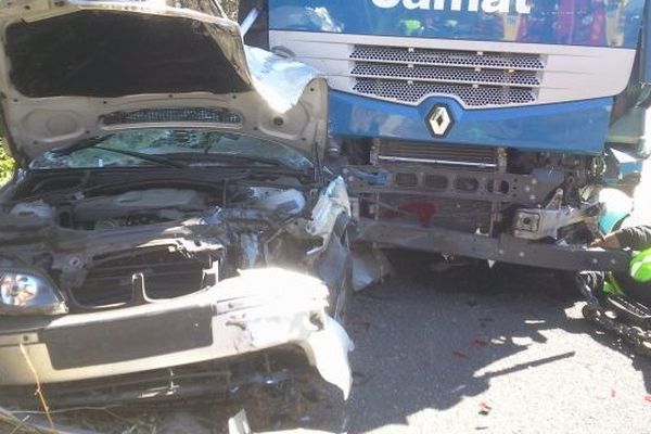 L' accident sur l'A9 au niveau de la sortie Montpellier Sud  Près d'arènes a été provoqué par un camion