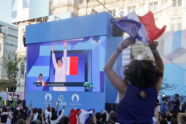 La fan zone de Paris, pendant les Jeux olympiques de Paris 2024. Un dispositif  dont la mairie de Toulouse a décidé de se passer.