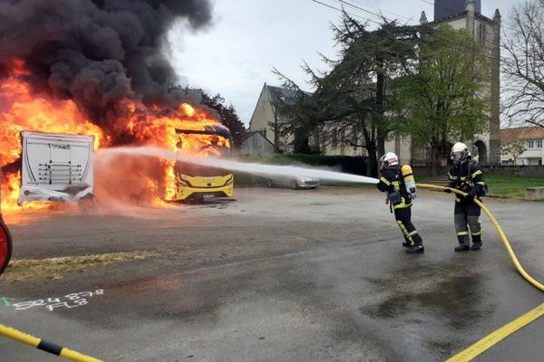 15 sapeurs pompiers sont intervenus pour lutter contre ce feu à Pornic.