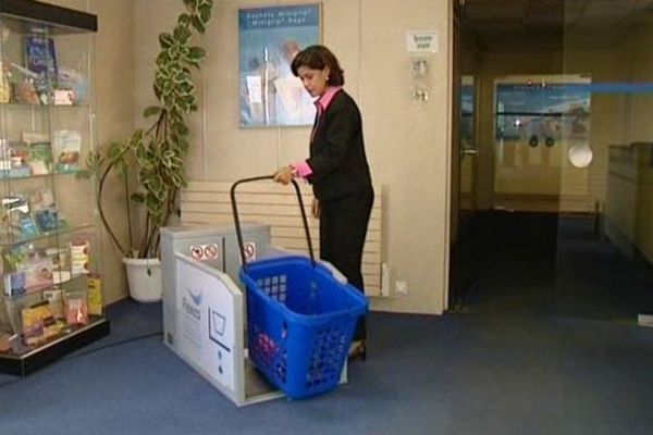 Un chariot élévateur pour personne handicapée