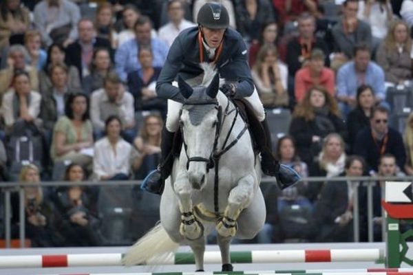 Archives : Kevin Staut sur Silvana, en mars 2014, au prix Hermès Sellier à Paris